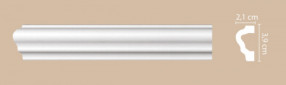 Молдинг гладкий DECOMASTER A020 (39*21*2000мм)